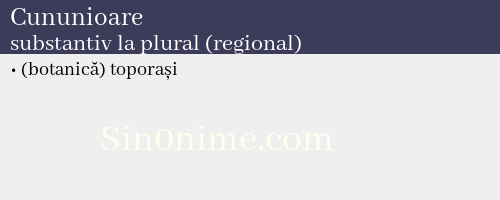 Cununioare, substantiv la plural (regional) - dicționar de sinonime